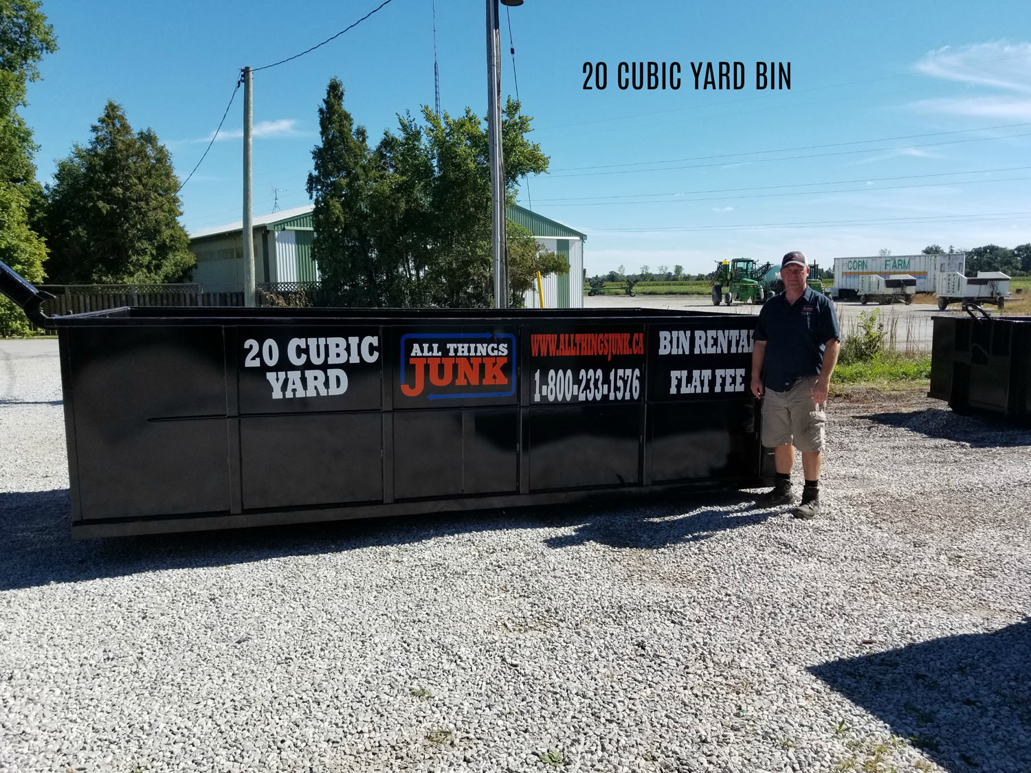 20 Cubic Yard Bin for Rent in Windsor Essex from All Things Junk