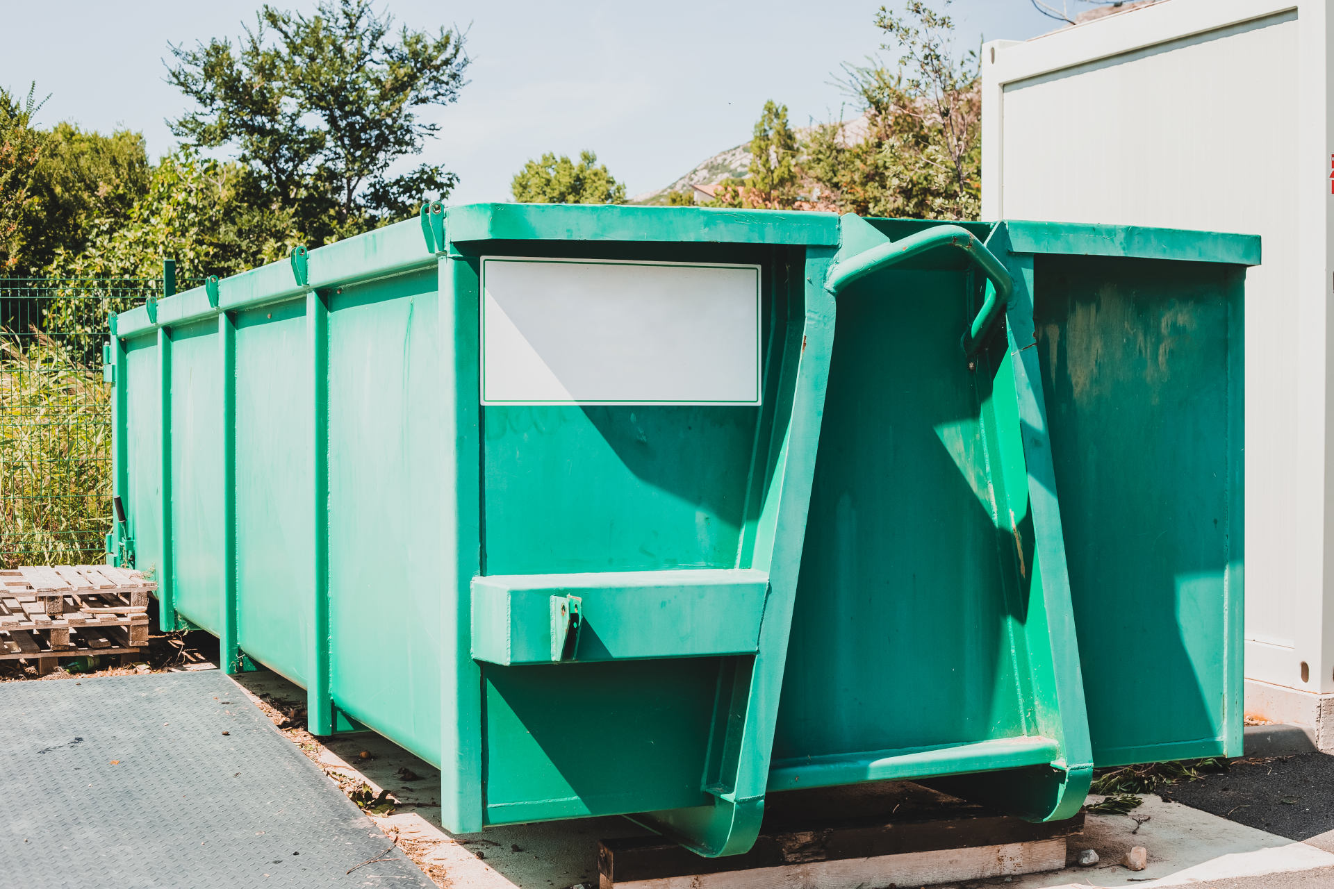 Bin Rental sitting outside a home