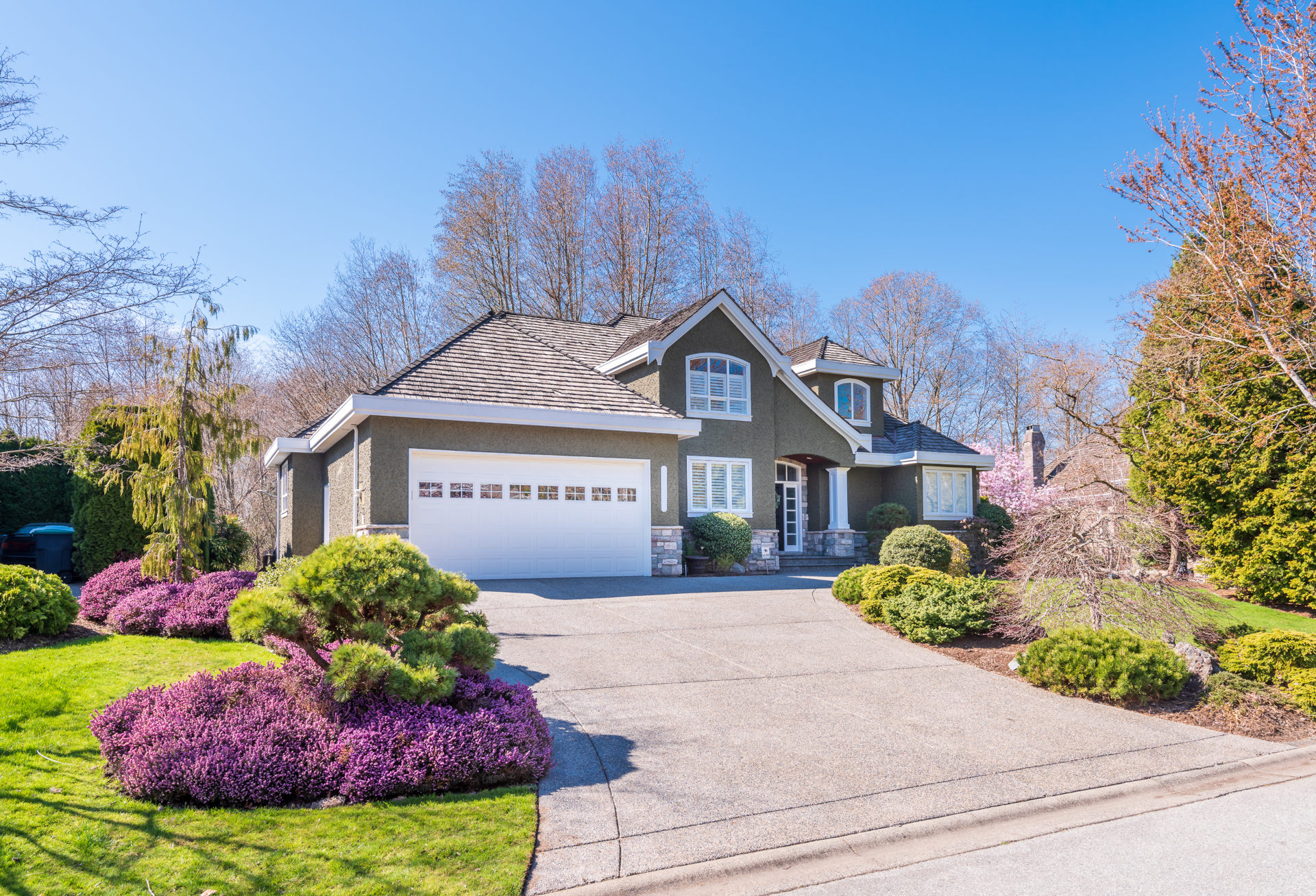 Nice house in spring